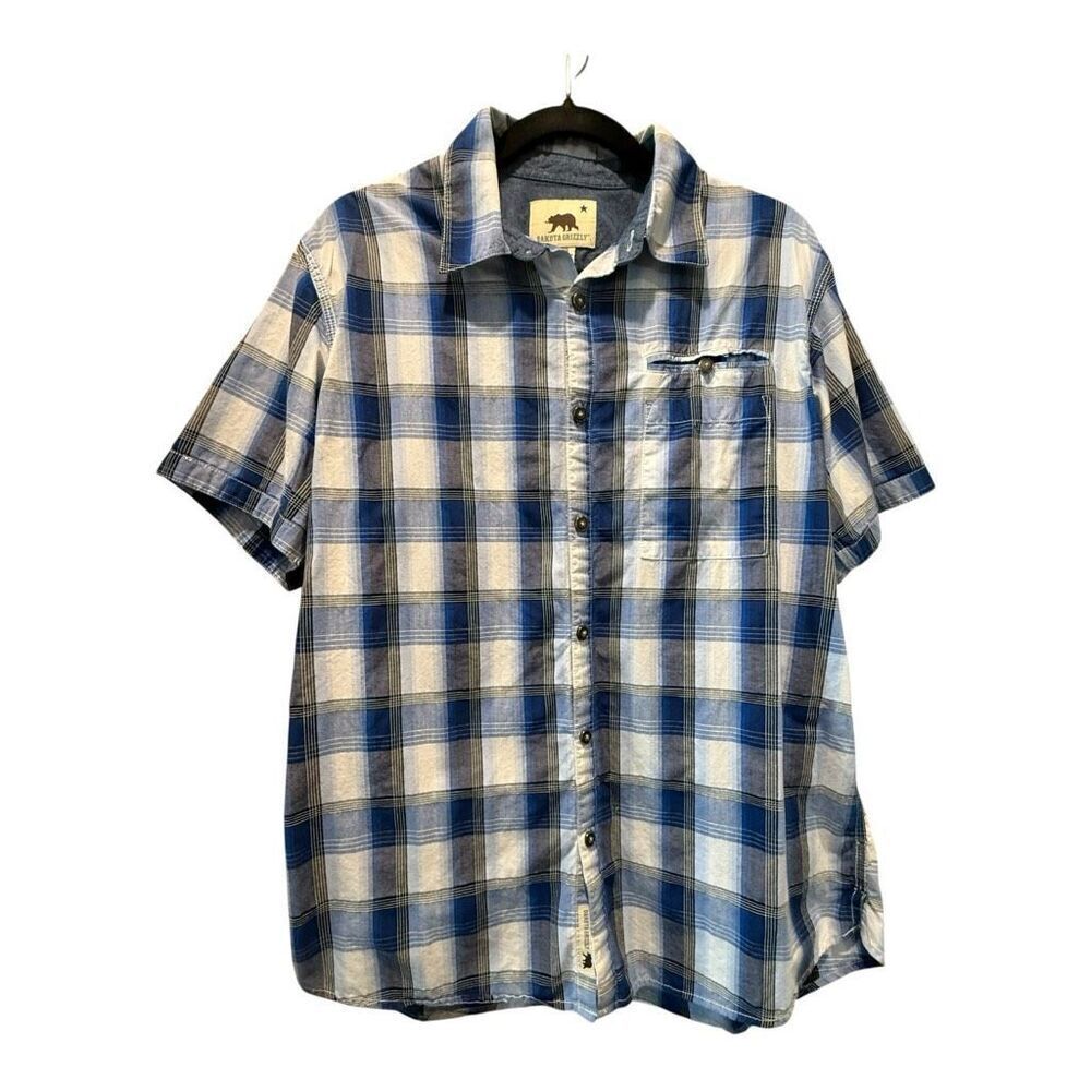 Dakota Grizzly Men’s Plaid Button‎ Up Shirt Size L